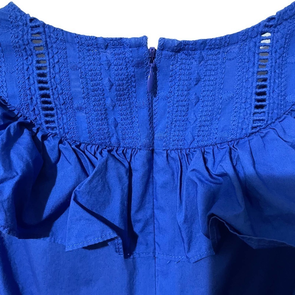 J. Crew Blue Ruffle Dress - Picture 7 of 10